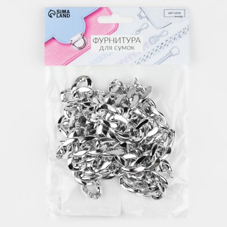 A bag for a bag, plastic, 15 × 21 mm, 120 cm, silver color-5