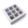 Box for 9 sweets with a window 13.8x13.8x3.8 set 10pcs.