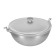 Kazan aluminum cast boyscout, with a lid and an arc, 8 l, Asian bowl, a flat bottom
