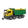 Bruder Mercedes dump truck, green color with yellow