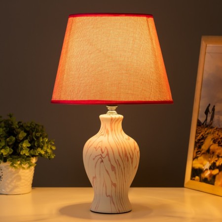 Board lamp "Vlasta" E14 40W white-pink 23x23x36 cm Risalux-1
