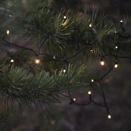 Garland “thread” 20 m, IP44, dark thread, 200 LED, glow warm white, 8 modes, 220 V-5