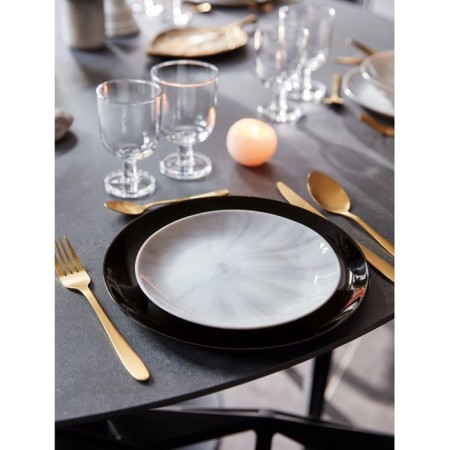 Dessert plate Luminarc Diwali Marbre, D = 19 cm, glass ceramics, gray-2