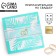 Wedding invitation: carved 16 x 16 cm, (mint color)