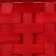 A set of wicker baskets, D19x9/32 cm, d22x9.5/34 cm, d25x10/36 cm, 3pcs, red, bamboo