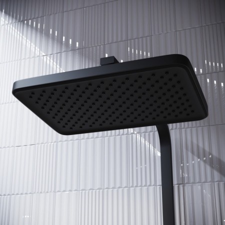 Shower system IDDIS Slide Sliblbti06, Push Control, Tropical Shower, Black-4