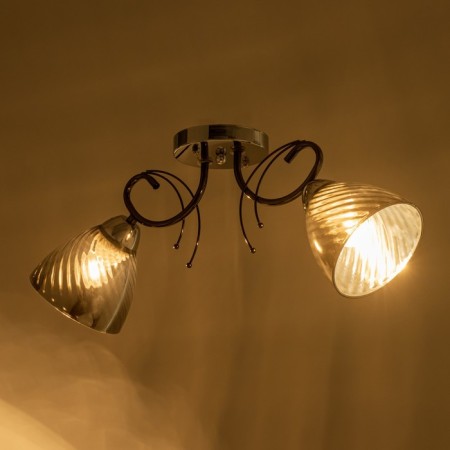 Cellular Bell 2x40W e27 chrome, black chrome 57x13x22 cm-2