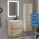 Tumbling under the Uperwood Barsa sink, 50 cm, suspended, white/oak sonom