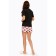 Female set: T -shirt, Monsi shorts, size m, black color