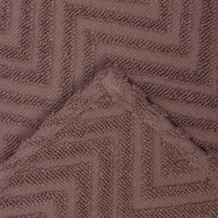 Ethel towel, col. Brown, 50x70 cm, 100% HL, Makra-3