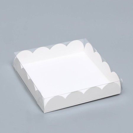 Box for cookies, white, 15 x 15 x 3 cm-3