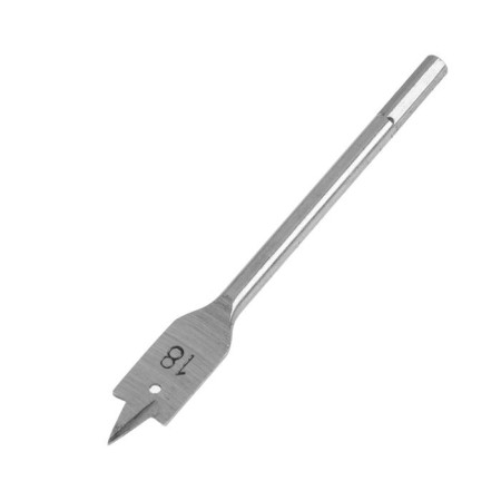 Wood drill feather scrap, hexagonal shank, 18 x 152 mm