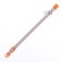 A collar with a decorative reflective strip, imitation of nylon, 30 x 1 cm, orange