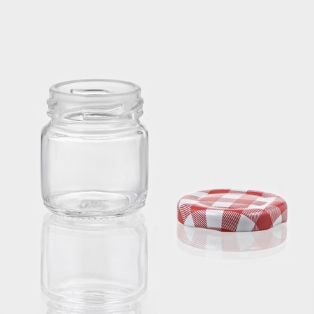 Glass jar for spices with a metal lid "Home", 50 ml-1