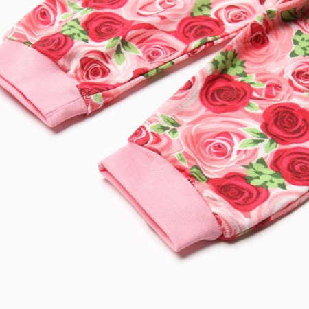 Pants children, white color/flowers, height 80 cm-2