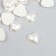 Decor for creativity plastic "Pearl heart" 1.2x1.2 cm
