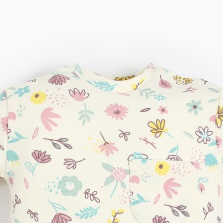 T-shirt Troshka I'm Flower, height 86-92 cm, beige-1