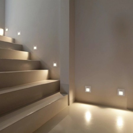 DK1020-WH built-in lamp with a motion and light sensor Sensor, IP20, 1W, LED 3000K, BE-2