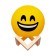Night Smile Smile LED from batteries 3haa yellow 14x14x18 cm Risalux