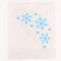 Thermalrotransfer for kokoshnik "Three snowflakes", blue color with silver