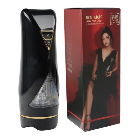 Masturbator Oka-hips, friction, rotation, vibration, 15 modes, batteries, ZU USB, black-4