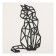 Decorative panel Wooden "Cat" 24x39 (42x42) cm