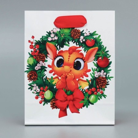 Laminated vertical "Dragosh", S 12 x 15 x 5.5 cm, New Year-3