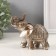 Souvenir Polystone "Seven Elephants in Popons with a magnificent flower" H-10; 9; 8; 7; 6; 5; 4 cm