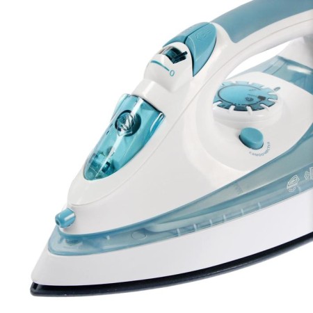 Iron Delta Lux DL-710, 2400 W, ceramic sole, 25 g/min, 320 ml, blue and white-3