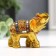 Souvenir "Golden Elephant with Mosaic of Mirrors" 5.2x6x3 cm
