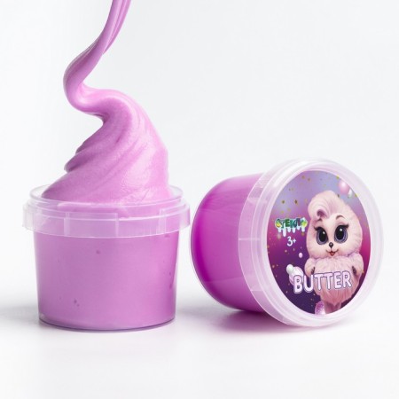 Slime "Glass", Butter series, purple, 75 g