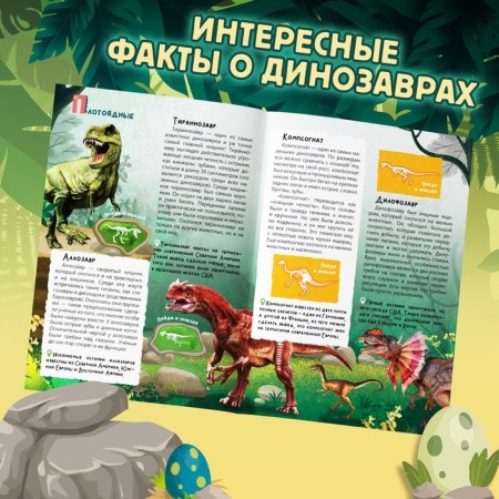 Training set "In the world of dinosaurs", book and puzzle-4