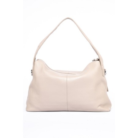 Sobo bag female, genuine leather, ludor light beige, 40x13x25cm-1