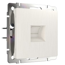 Телефонная розетка  RJ-11 (перламутровый рифленый) WL13-RJ-11