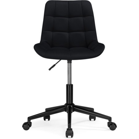 Computer chair Chester Metal/velor, white/black 49x60x84 cm-2