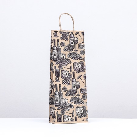 Paper package, craft 80 g/m2 39 x 15 x 8 cm "Furtsh"