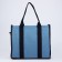 Bag Women's Shoper without fastening, lining, long belt, blue color