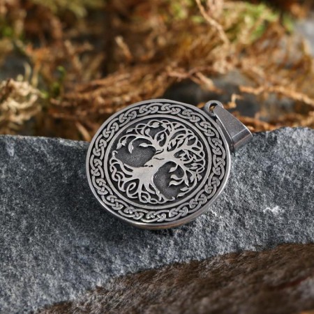 Trilav amulet, Pueter metal, art casting, D = 3 cm-1