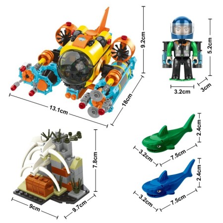 Constructor “Batiscaf” treasure hunters, 368 details-1