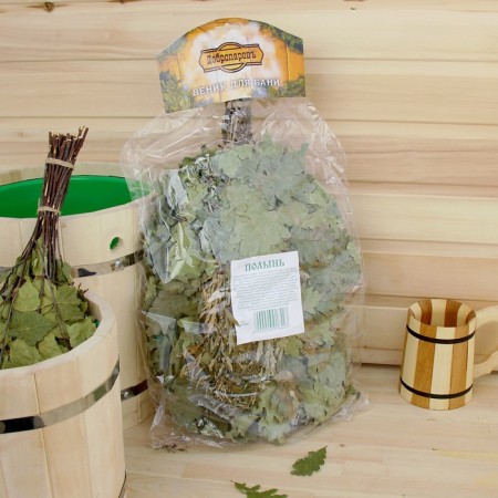 Broke for the bath oak, 55 cm with wormwood-1