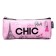 Penal soft, 1 compartment, 80 x 210 x 35 mm, voluminous, Devente, Chic, fantle leather, with lining