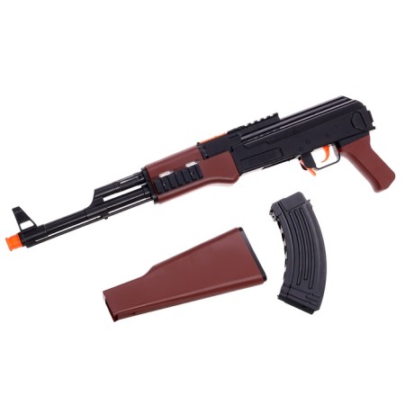 AK-47 toy automatic, shoots with suction cups-11