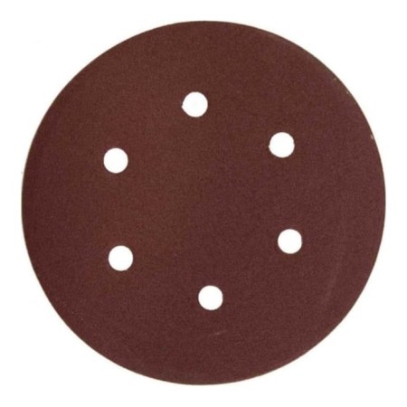 Circle of abrasive grinding bison 35566-150-120, perforated, P120, 150 mm, 5 pcs.-1