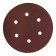 Circle of abrasive grinding bison 35566-150-120, perforated, P120, 150 mm, 5 pcs.