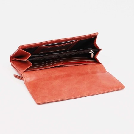 Women's wallet on magnets, pink color-3