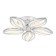 LED ceiling LED with Ambrella Light, Original, Fa466, 5XLED, 90 W, 6750LUM, 3000-6400K, Chromium color.