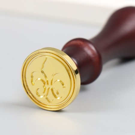 A set of seals for wax with a wooden handle "Classic and Plants"-6