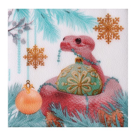 Two -layer paper napkins Happy New Year, winter, 33*33 cm, set 20 pcs-3