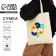 Textile choper with ugh embroidery, 40x35 cm, beige color