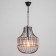 Bayerlux "Grelin" chandelier E27 40W black 30x30x70 cm